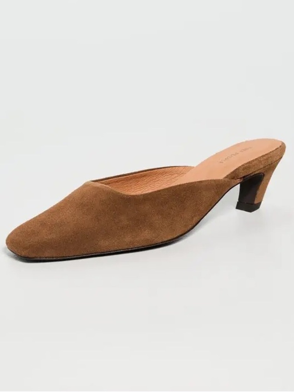 FREE PEOPLE Avenue Heeled Mules - Cognac Suede